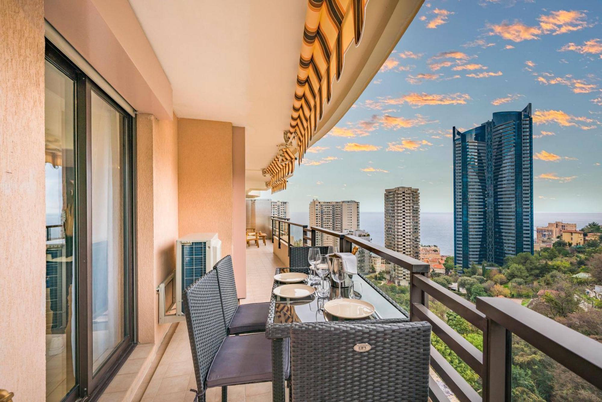 5mn Monaco - Vue mer - Parking - Piscine - BB Apartment Beausoleil Luaran gambar