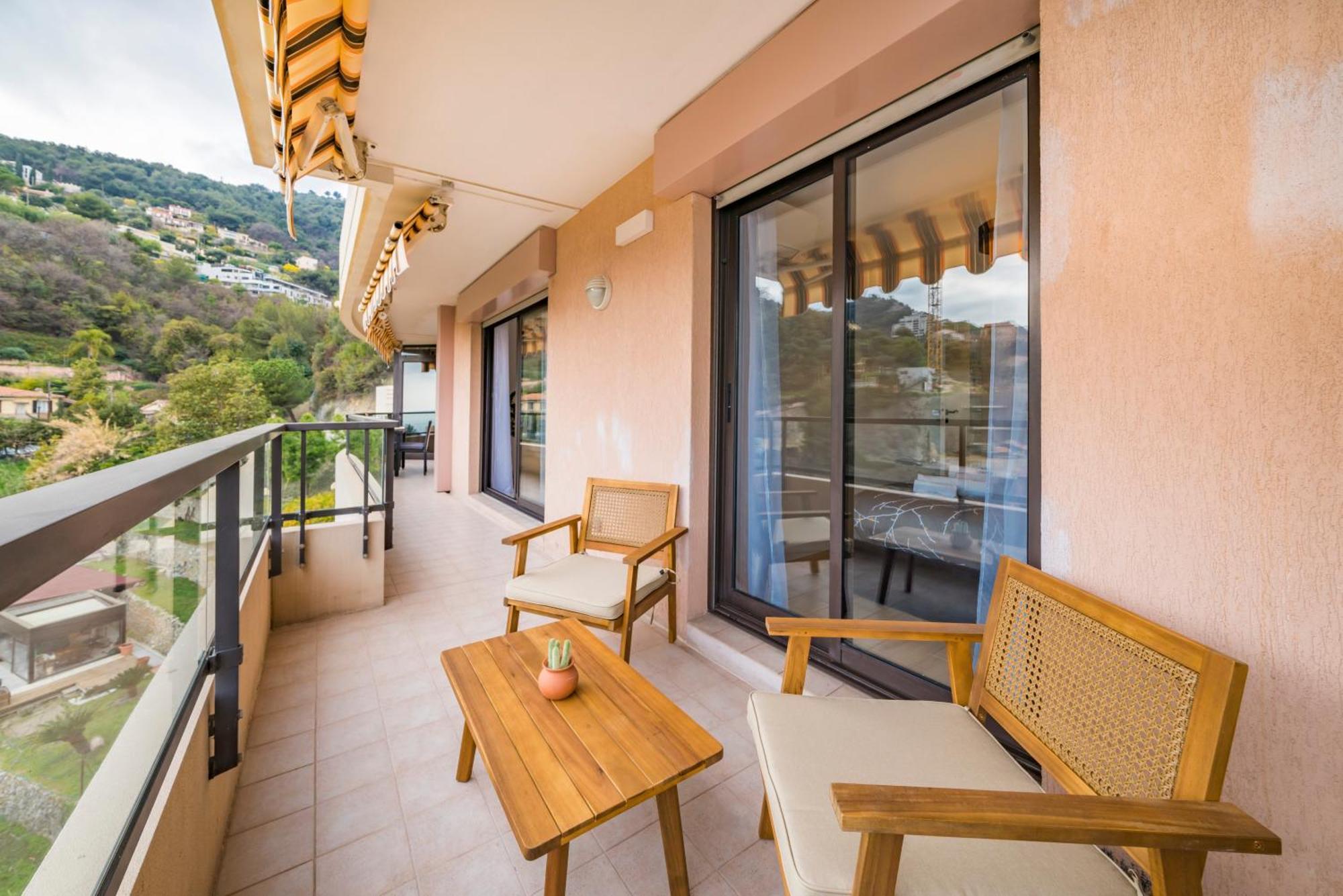 5mn Monaco - Vue mer - Parking - Piscine - BB Apartment Beausoleil Luaran gambar