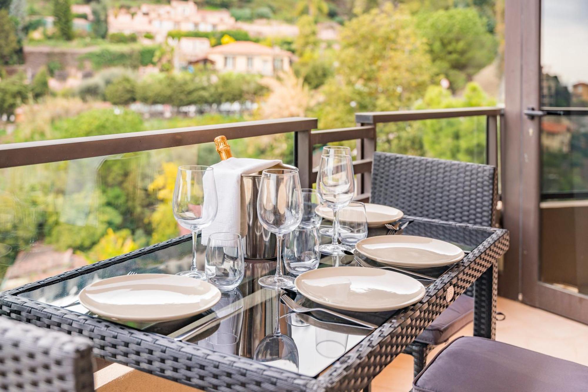 5mn Monaco - Vue mer - Parking - Piscine - BB Apartment Beausoleil Luaran gambar