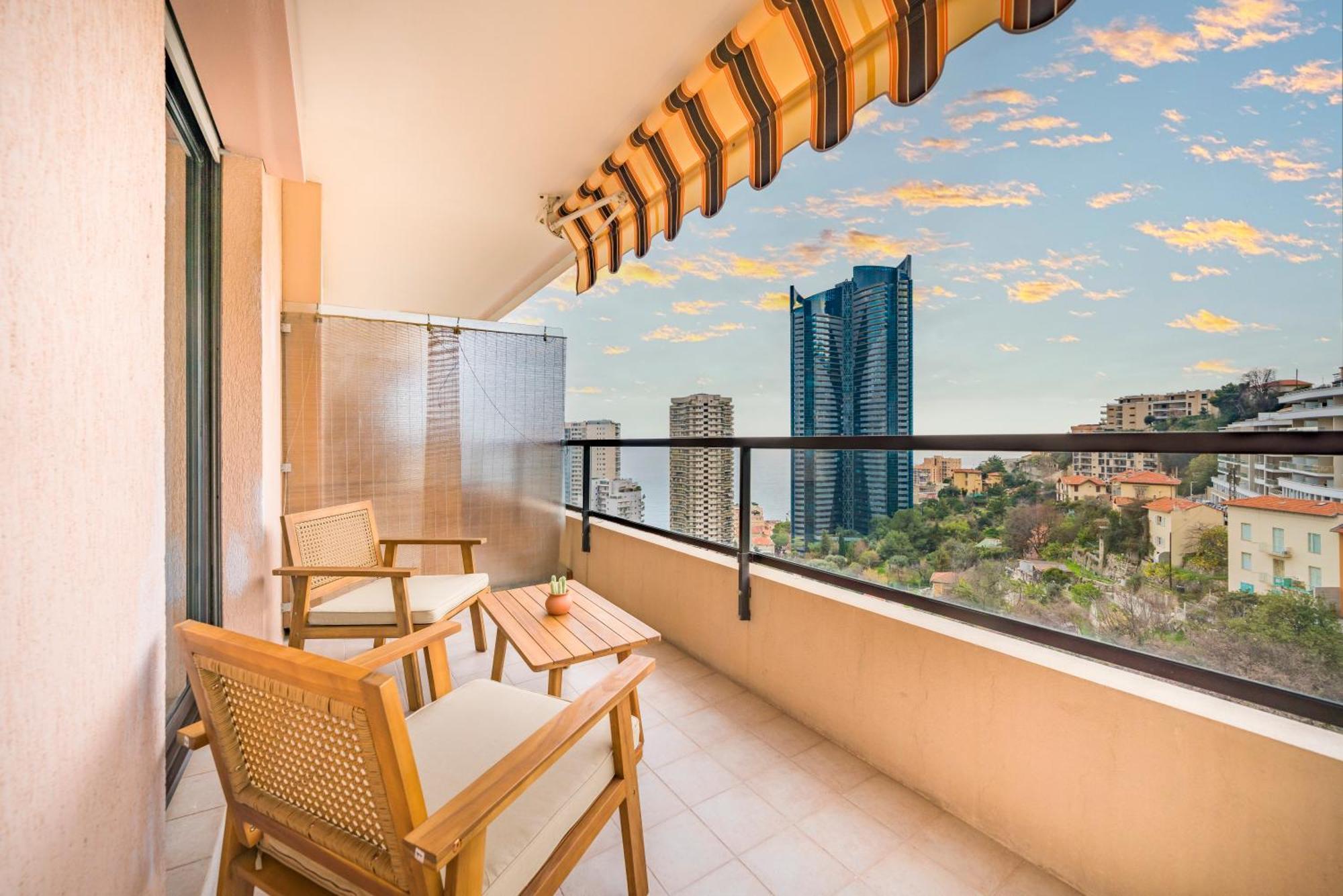5mn Monaco - Vue mer - Parking - Piscine - BB Apartment Beausoleil Luaran gambar